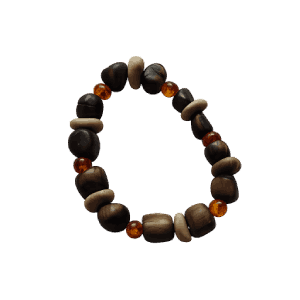 Armband · Holz · Stein · Bernstein